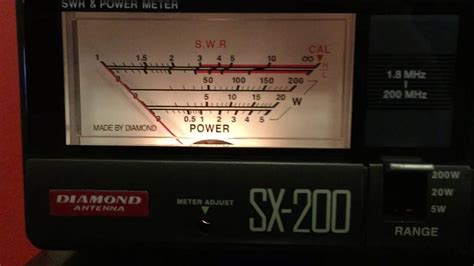 Diamond SX 200 SWR Wattmeter Demonstration YouTube