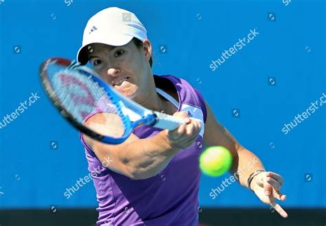 Justine Henin Belgium Returns Ball During Editorial Stock Photo Stock