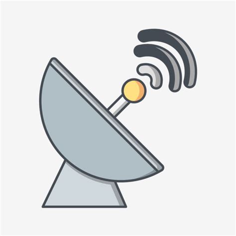 Satellite Dish Vector Art Png Vector Satellite Dish Icon Satellite