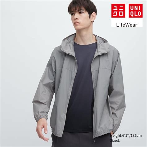 Jual Uniqlo Jaket Parka Saku Proteksi Sinar UV Potongan 3D Water