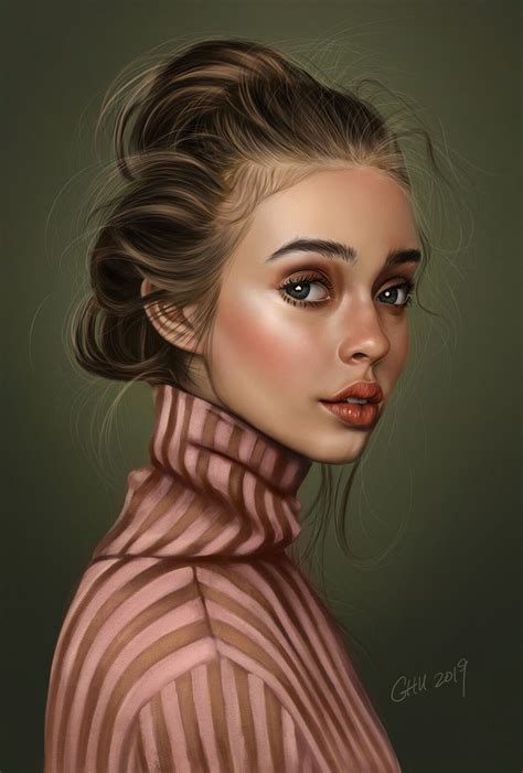 Procreate Painting Spe Vincent Chu Portrait Digital Art Girl