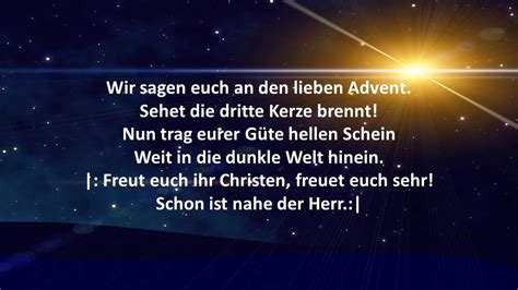 Eg Wir Sagen Euch An Den Lieben Advent Youtube