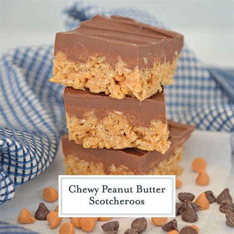 Classic Scotcheroos Made With Rice Krispies Peanut Butter Chocolate