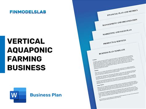 Vertical Aquaponic Farming Business Business Plan Template And Example [updated 2025]