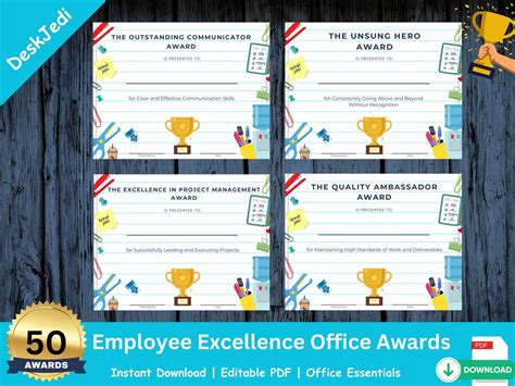 50 Employee Excellence Office Awards Boost Workplace Morale