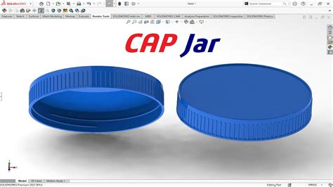 Plastic Product Model How To Create Cap Jar Youtube