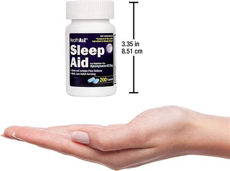 Healtha2z Sleep Aid 200 Caplets Diphenhydramine Hcl 25mg Non Habit Forming Sleeping Pills