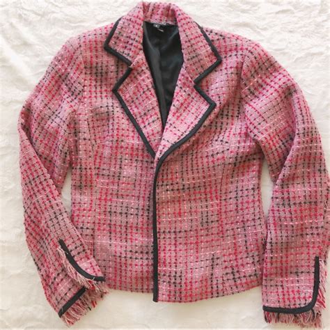 Fantasy Boucle Tweed Blazer Jacket Gem