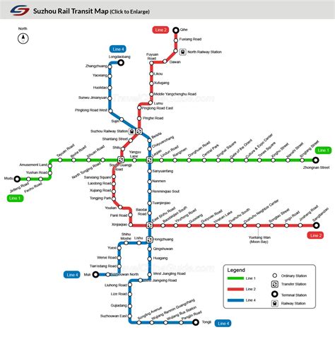 Suzhou Rail Transit Maps: Metro Lines, Stations