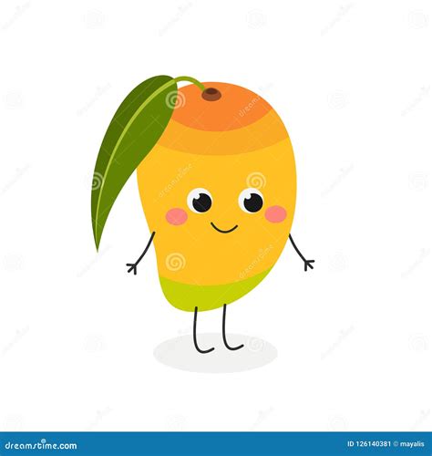 Vector El Ejemplo Del Mango Lindo De La Historieta Aislado En Blanco