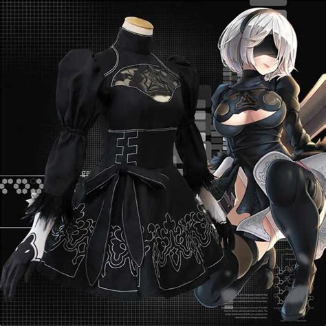 Nier Automata Yorha 2b Cosplay Suit Nier Automata Anime Womens Outfit