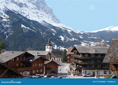 The Famous Mountain Village Of Grindelwald Switzerland Grindelwald Is