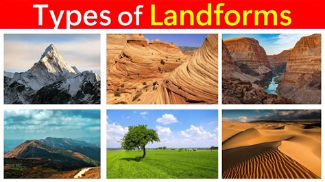 Types Of Landforms Landforms Video For Kids Youtube