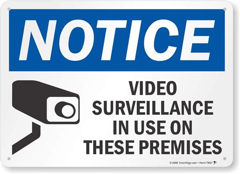 Warning Premises Protected By Hour Audio And Video Surveillance