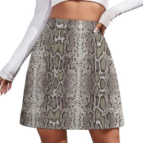 Snake Skin Print Mini Skirt Mga Kababaihang Damit Ng Tag Init Skirts