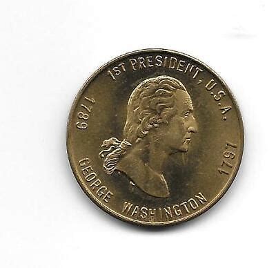 George Washington 1789 - 1797 1st US President Collective Token Coin | eBay