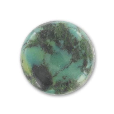 Round Cabochon Mm Genuine Turquoise X Perles Co