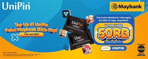 UniPin Top Up Game Favoritmu Pakai Maybank Dan Dapatkan Bonus Voucher