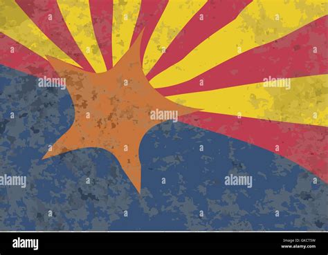 Arizona Vector Flag Stock Vector Images Alamy