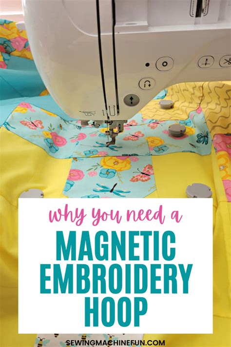 Using Magnetic Machine Embroidery Hoops Like A Pro