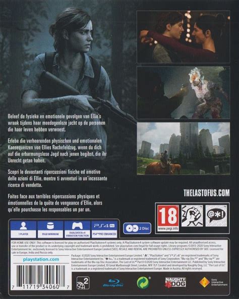 The Last Of Us Part Ii 2020 Playstation 4 Box Cover Art Mobygames