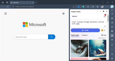 Use Microsoft Edge Ai Image Creator Tool To Generate Images