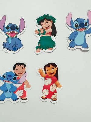 Adesivo Redondo 5 Cm Lilo Stich Compre Produtos Personalizados No Elo7