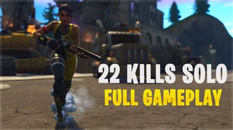 22 Kills Solo Console Fortnite Gameplay Youtube