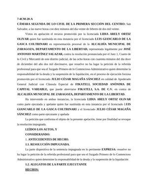 Calaméo Fikateli Vs Alcaldía De Zaragoza Centro De Documentación Judicial