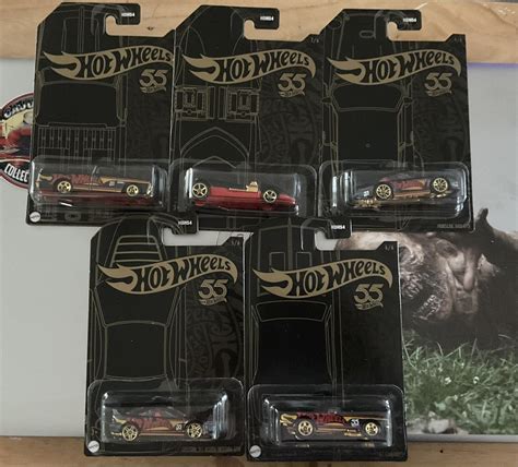 Hot Wheels Pearl And Chrome 2023 Set Of 5 Cars 55th Anniversary EBay