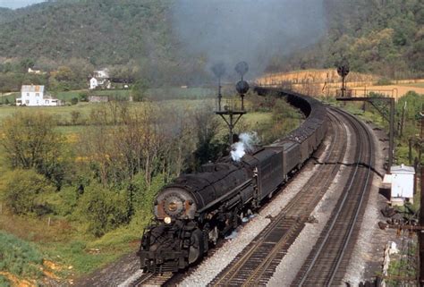 Norfolk And Western 2 8 8 2 2185 Y 6b With A Canteen Auxiliary Tender And Black Diamonds