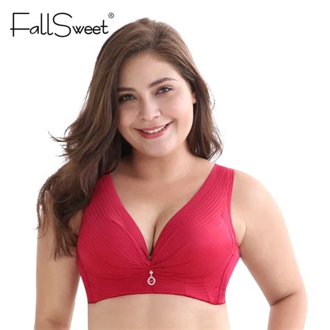 Fallsweet Wire Free Bras For Women Plus Size Brassiere Comfort