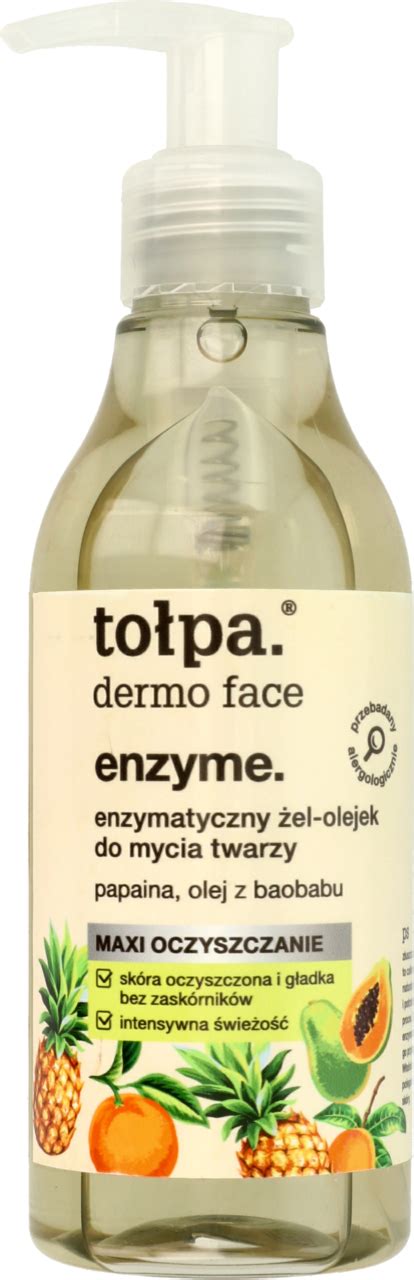 TOŁPA Dermo Face Enzyme żel olejek do mycia twarzy enzymatyczny