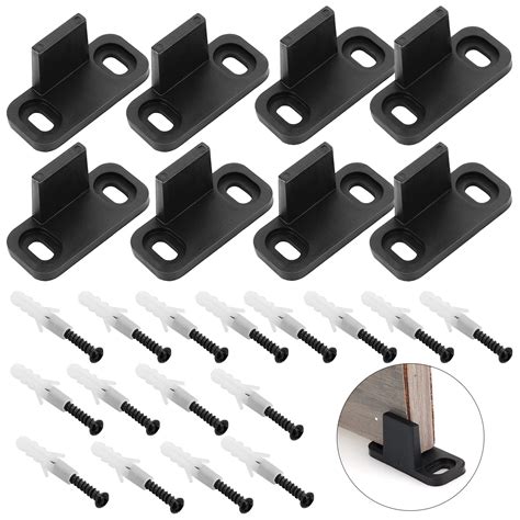 Buy Prasacco 8 Pcs Barn Door Floor Guides Black Pocket Door Guide