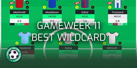 Gameweek 11 Best Wildcard Fantasy Football Community