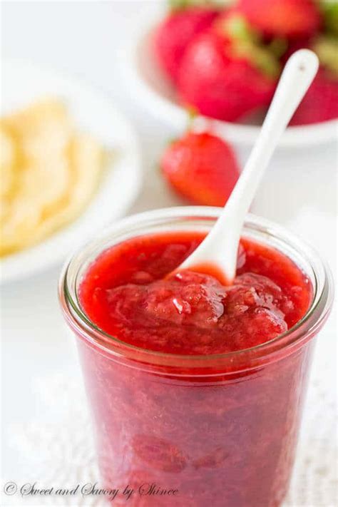 Easy Strawberry Jam No Pectin ~sweet And Savory By Shinee