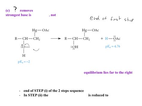 oxymercuration reduction mechanism part C o chem Diagram | Quizlet