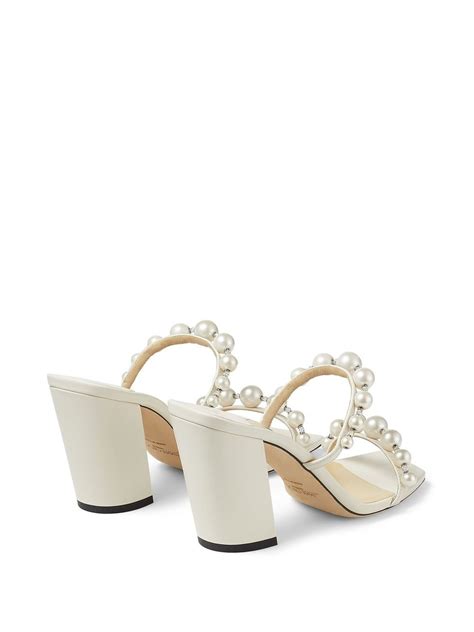 Jimmy Choo Amara 85mm Sandals White FARFETCH