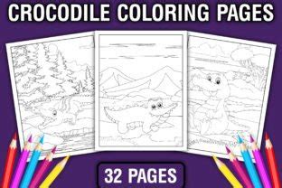 Crocodile Coloring Book for Kids Graphic by E A G L E · Creative Fabrica