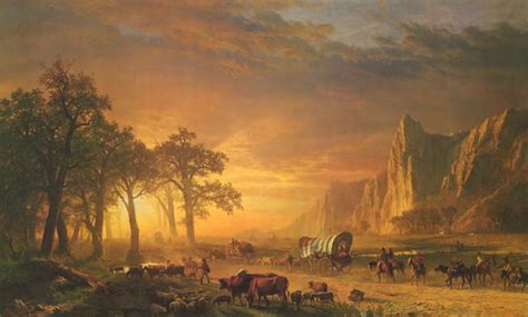 Emigrants Crossing The Plains By Albert Bierstadt