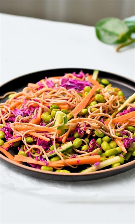 Vegan Soba Noodle Salad 32g Protein The Conscious Plant Kitchen