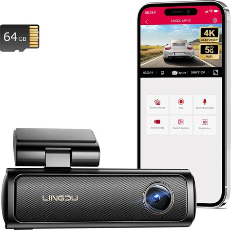 Amazon LINGDU AM100 4K Full UHD Dash Cam Built In ADAS Dash