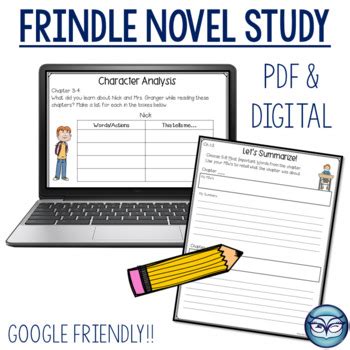 Frindle Novel Study By The Owl Spot Teachers Pay Teachers