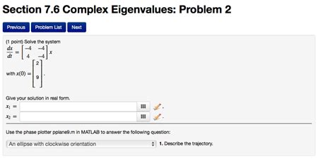 Solved Solve The System Dx Dt 4 4 4 4 X With X 0 2 Chegg