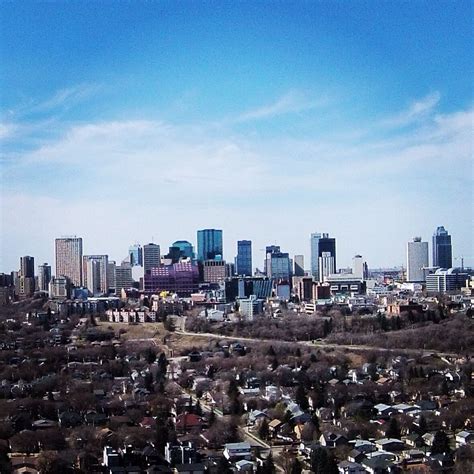 Downtown Edmonton skyline #AerialPhotos Aerial Video, Aerial Photo ...