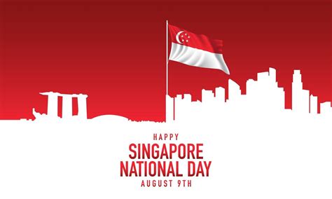 Singapore National Day Background Design. 5309563 Vector Art at Vecteezy