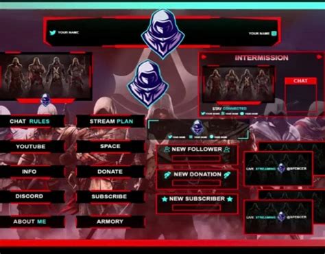 Twitch Stream Overlays | Animated Stream overlays on Behance