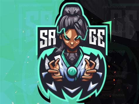 Valorant Sage Character Gaming Esports Mascot Logo by Simo Oudib on ...