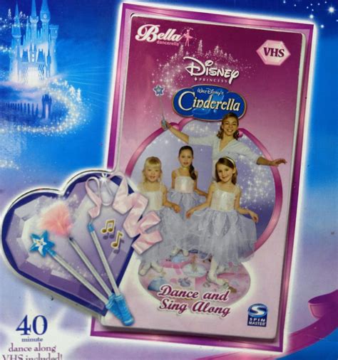 NEW Bella Dancerella Cinderella Disney Princess Dance Studio Mat Wand VHS | #1814172932