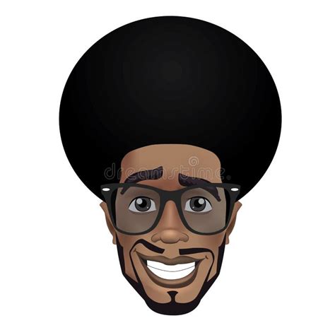 Cute Afro Smiling Black Guy With Sunglasses Stock Vector Illustration Of Design Afro 87844222